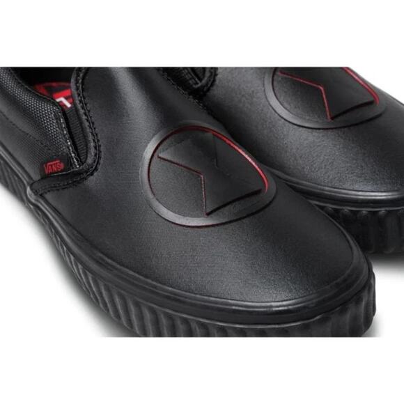 VANS Classic Slip On Marvel Black Widow Unisex Skate Shoes Size 5 Men 6.5 Women main image 8